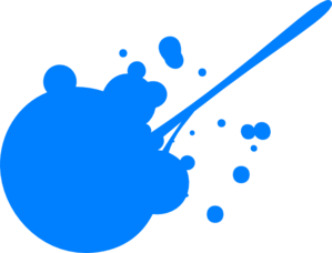 Blue Paint Splatter - ClipArt Best