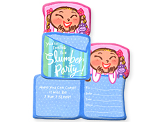 Free sleepover invitations