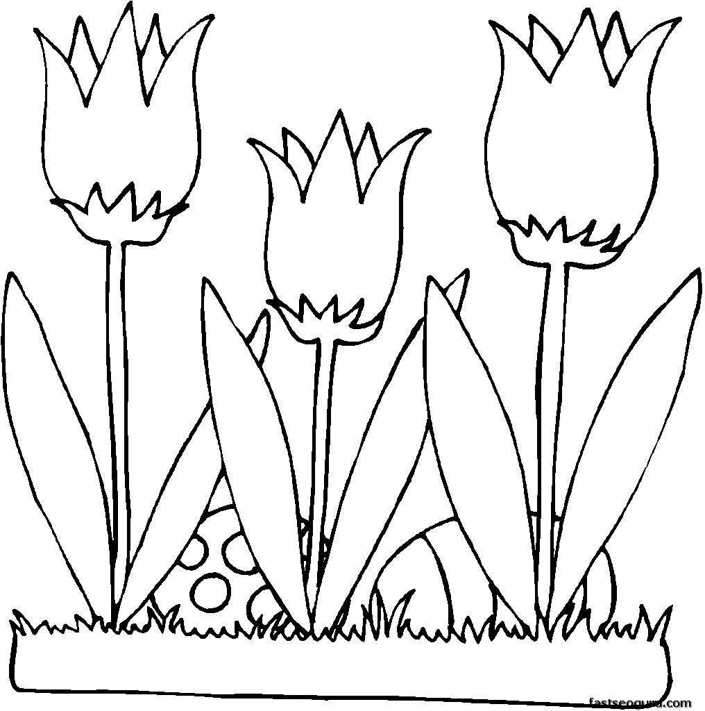 Printable Coloring Pages Flowers – easter printable eggs and ...