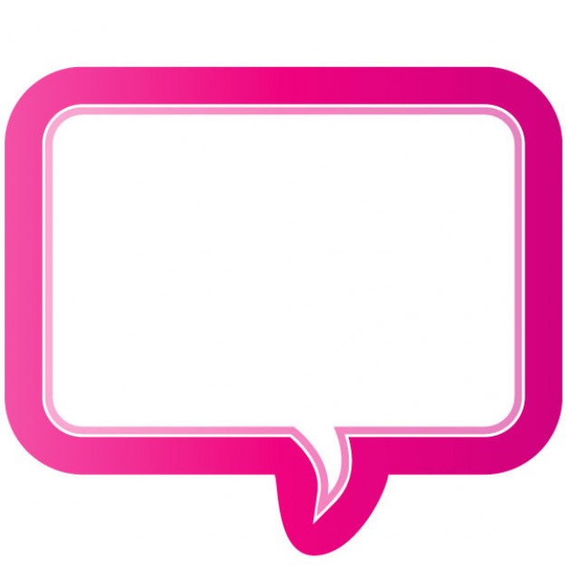 Pink speech bubble vector | Download free Vector