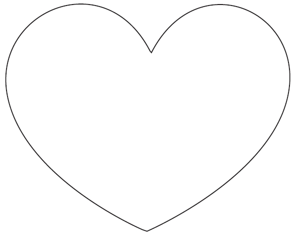 Large Heart Template ClipArt Best