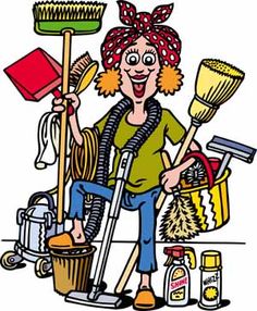 House cleaner clipart