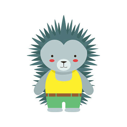 Cartoon Of Baby Hedgehog Clip Art, Vector Images & Illustrations ...