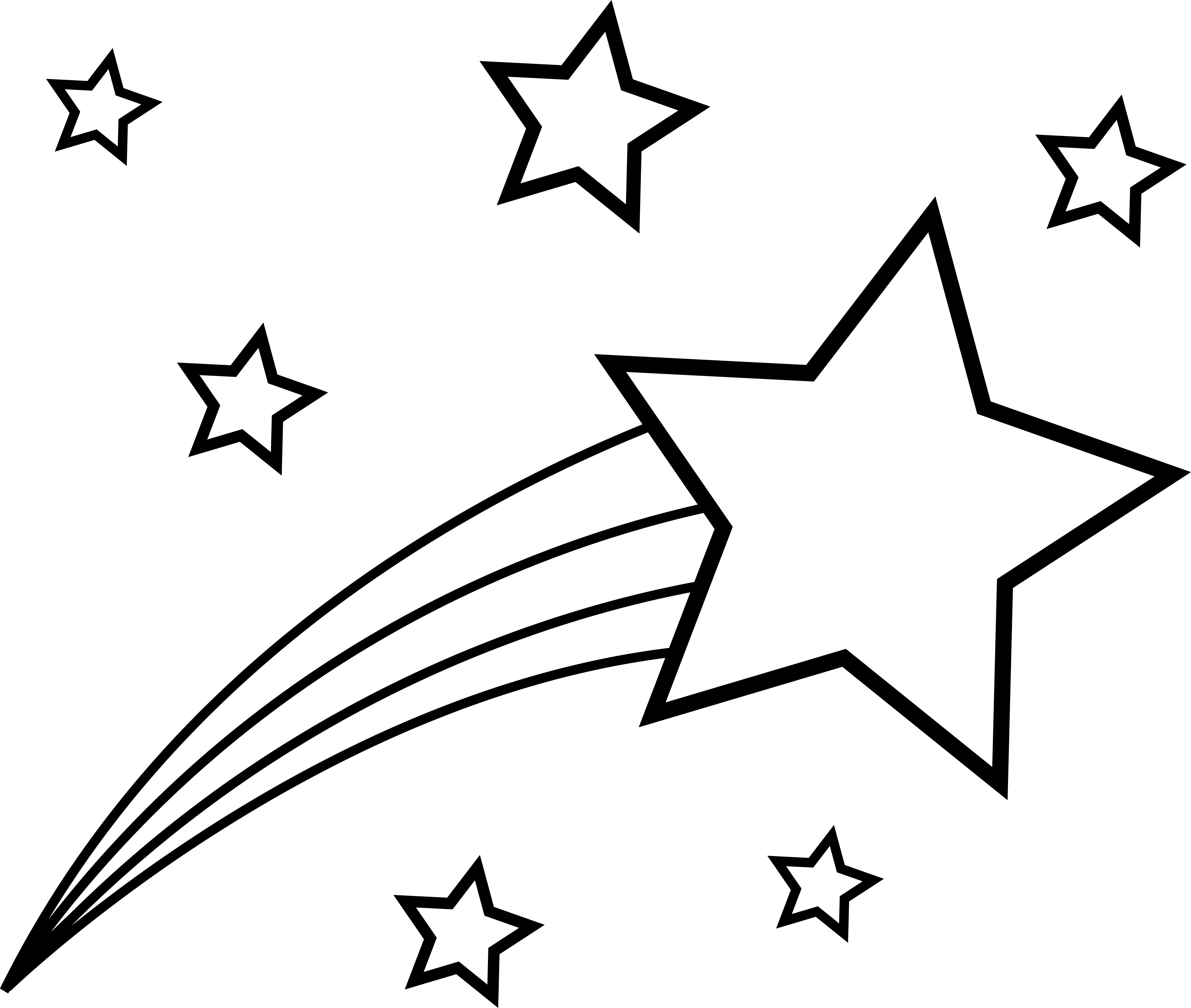 Shooting star clipart free - ClipartFox