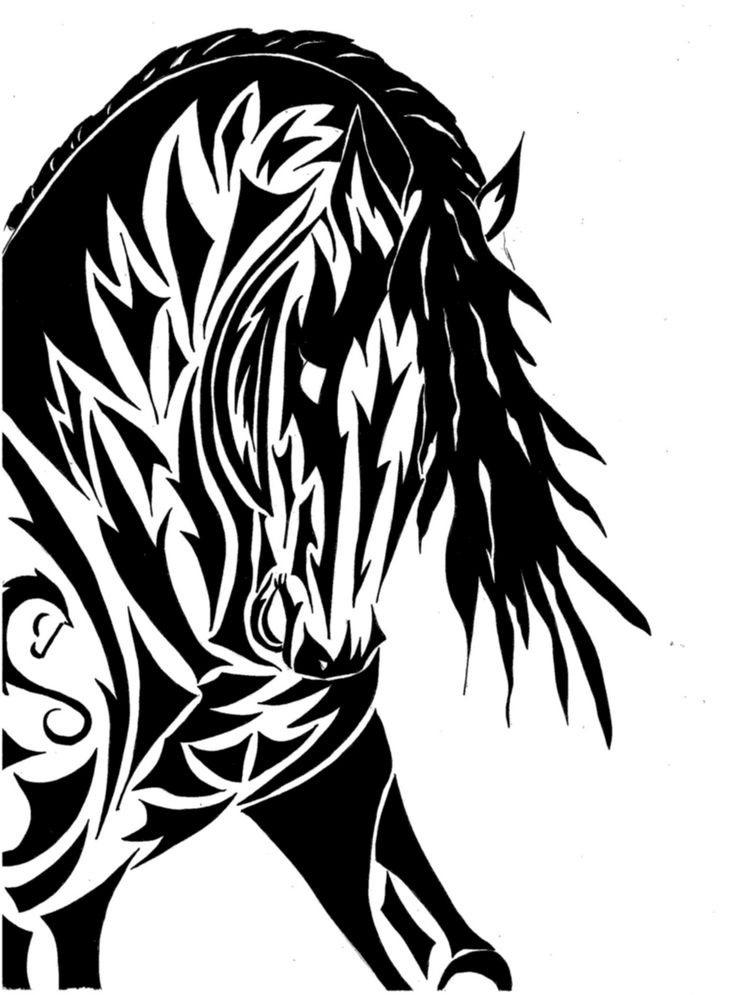 Tribal Horse Tattoo | Horse Tattoos ...