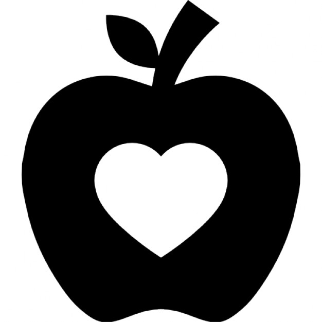 Apple clipart for silhouette