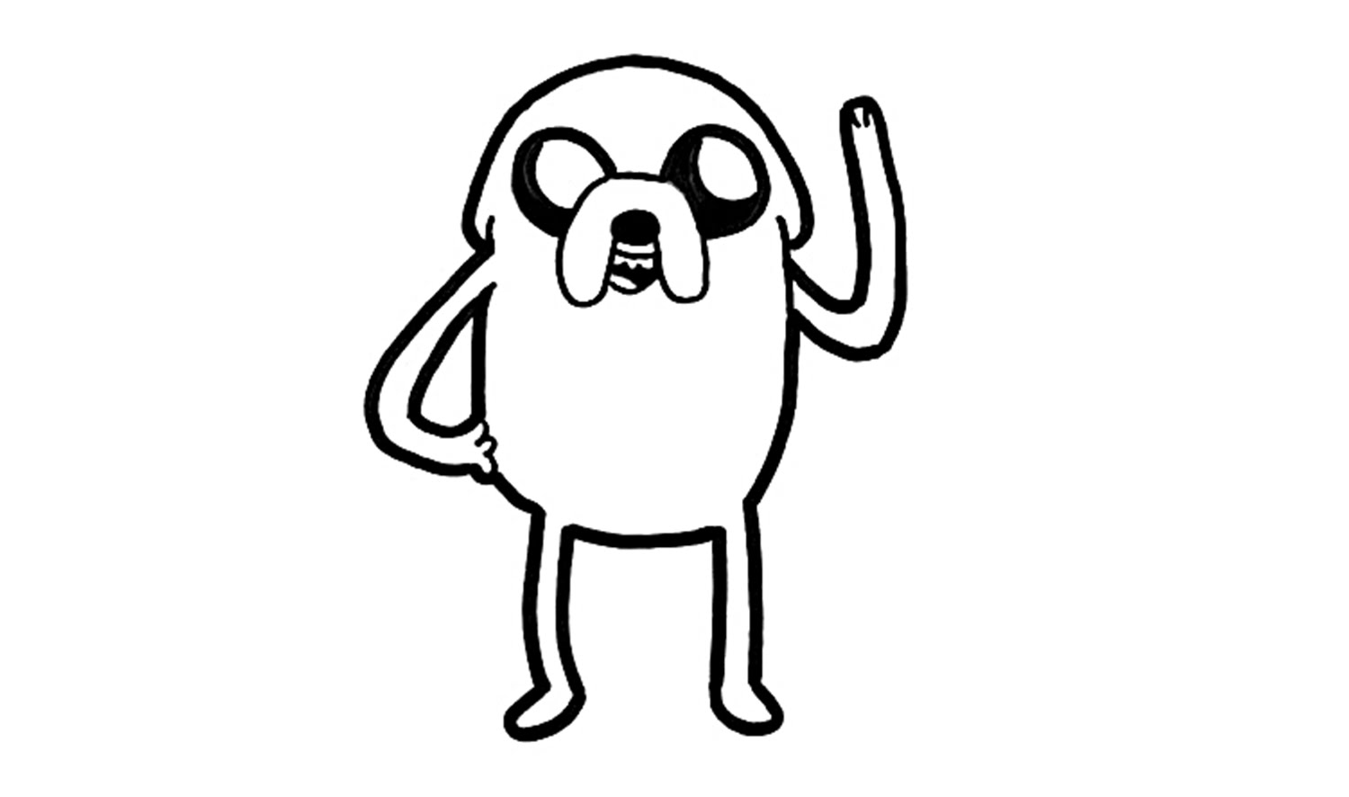 How to Draw Jake from Adventure Time (the Dog) - YouTube