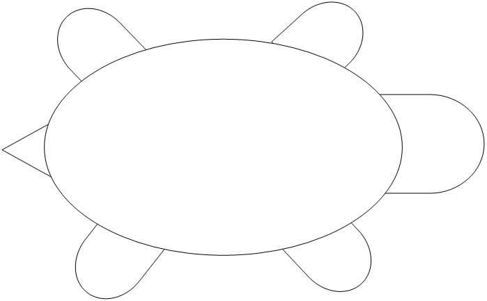 early play templates: Turtle templates