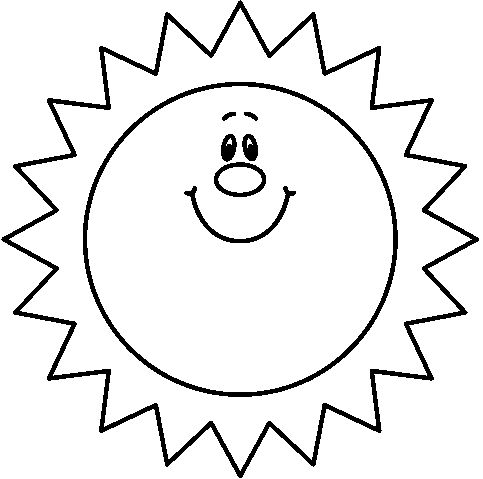 Clipart sun outline