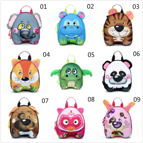 ABS Children Kids Bags 3D Animal Cartoon Backpack Cute Casual Hard ...