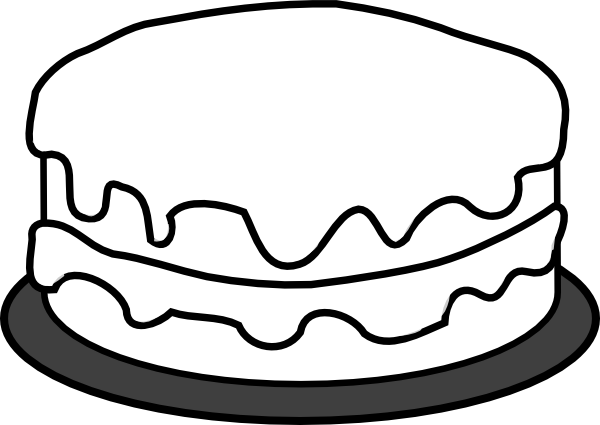 Birthday Cake Outline | Free Download Clip Art | Free Clip Art ...