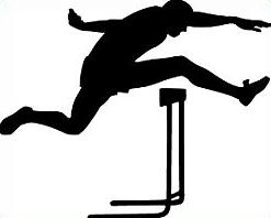 Track Hurdles Clipart