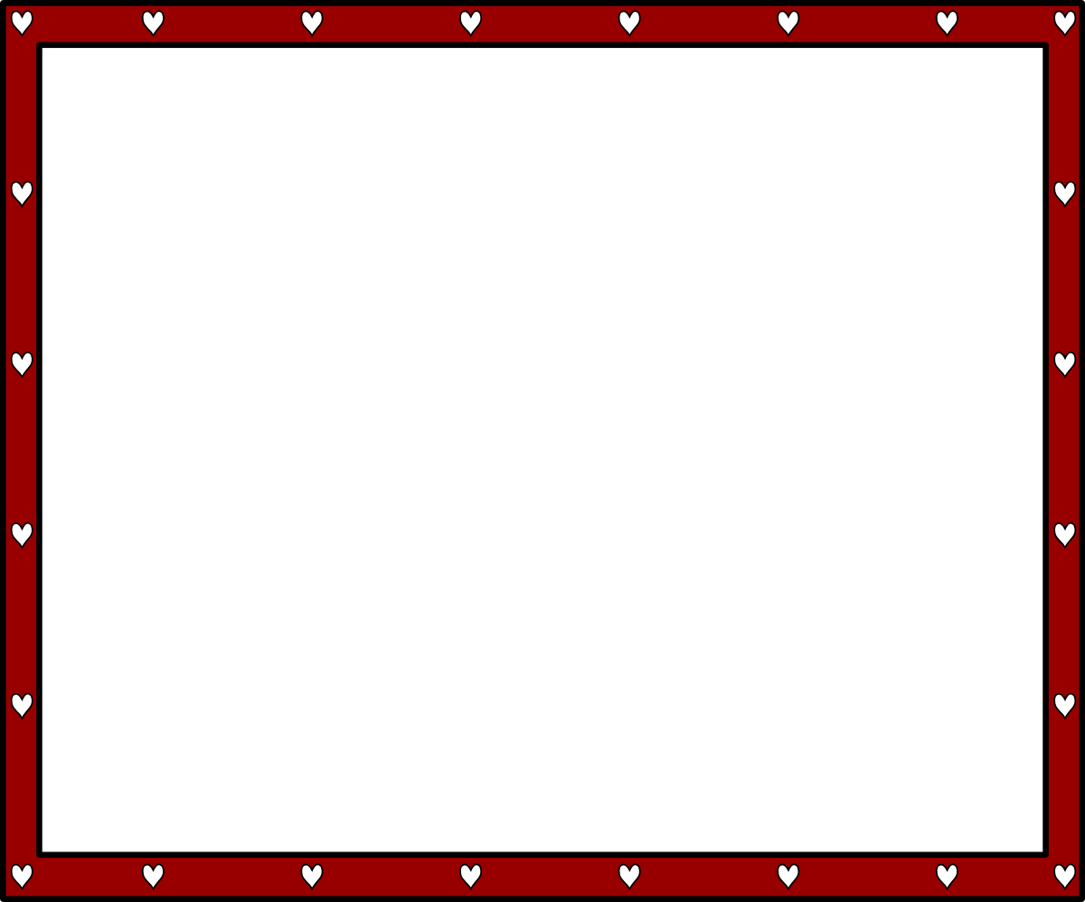 Red and White Heart Border 2 Vector: AI and EPS Downloads