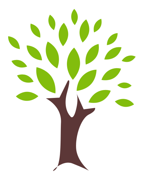 Tree with leaves clipart