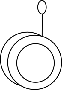 Yo-yo Black And White Clipart
