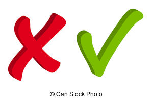 Check and x clipart
