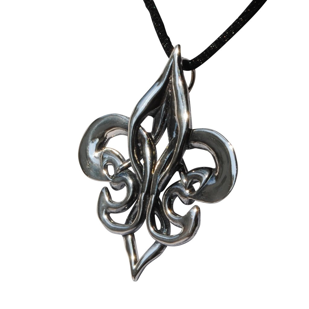 Fleur de Lis Celtic Knot Sterling Silver Pendant aka the "Von ...