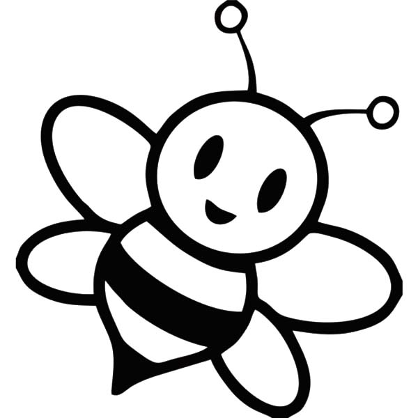 coloring pages draw a bee honey bee coloring page. bee a flower ...