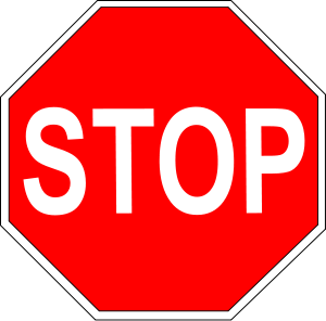 Stop Sign Clipart Black And White - Free Clipart ...