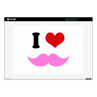 I Love Pink Mustaches Gifts on Zazzle