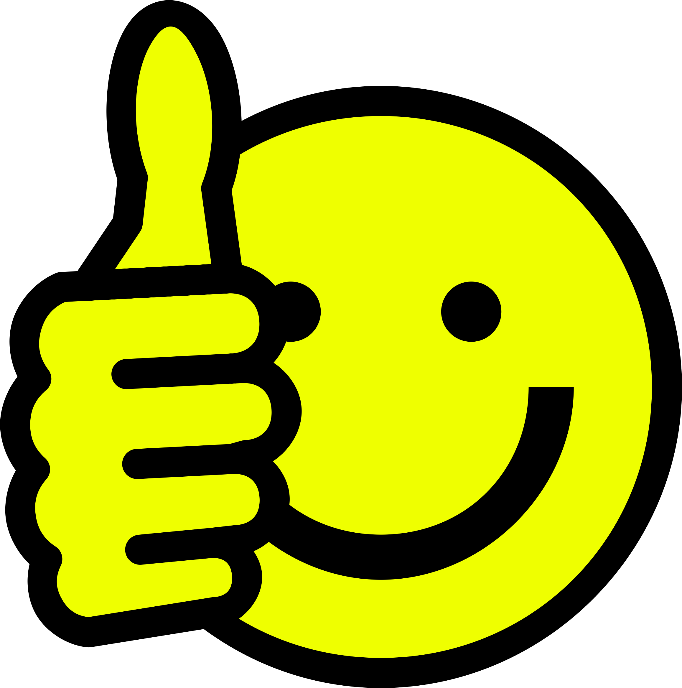 Thumbs Up Smiley Clipart