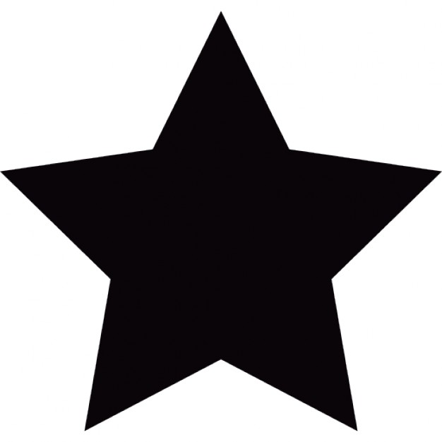 Little black star Icons | Free Download