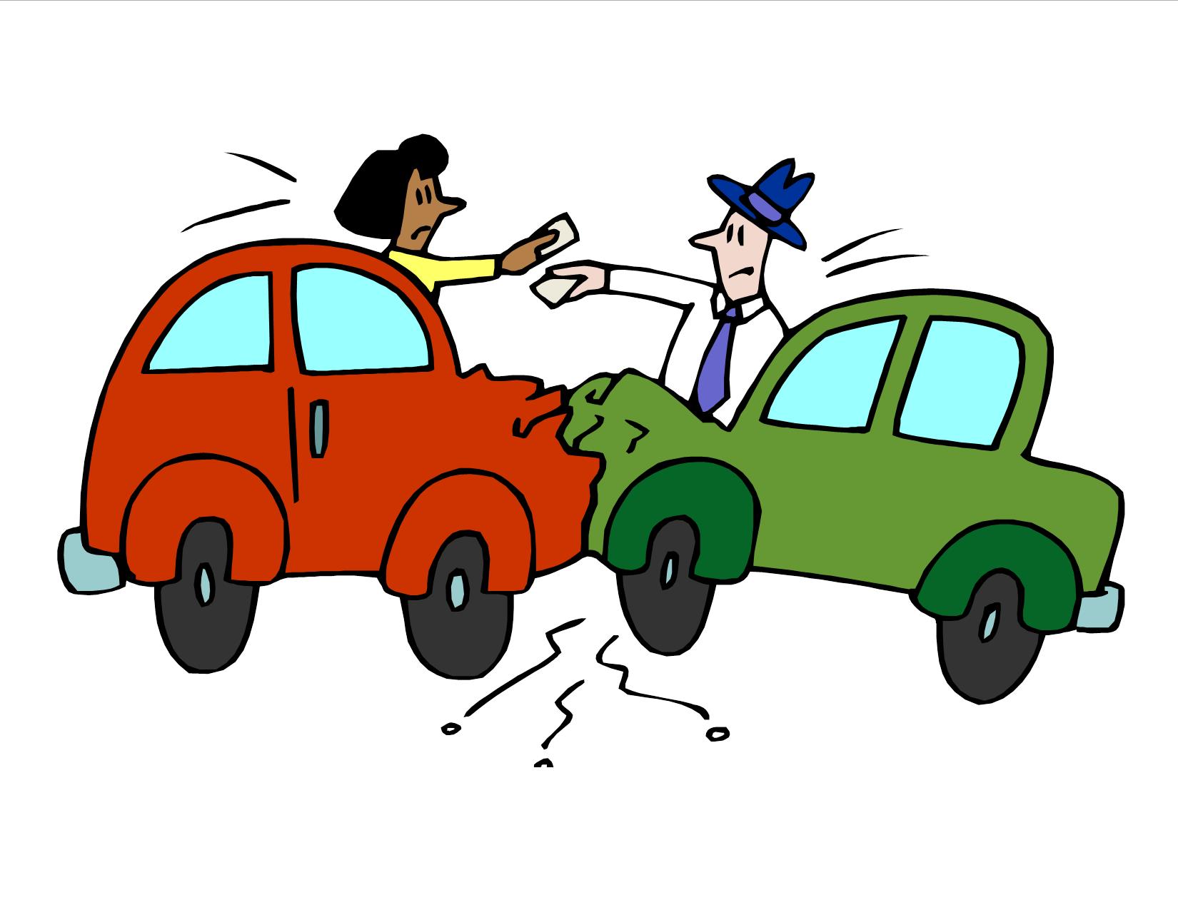 Car accident clipart free