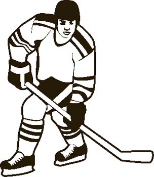 Fight hockey clipart free