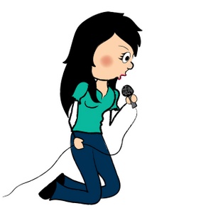 Girl Singing Clipart - Free Clipart Images