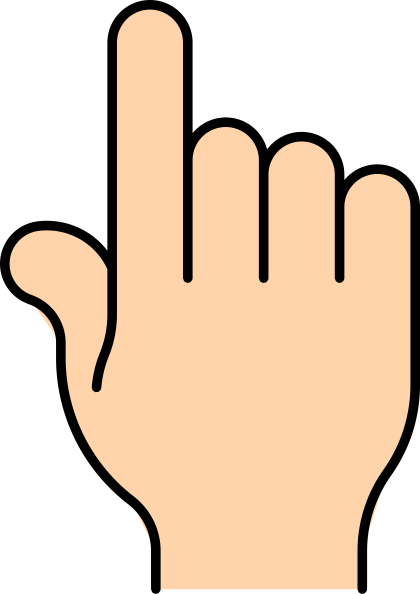 Pointing Down Finger Clip Art 60194 | DFILES