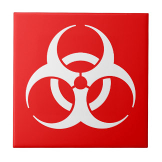 Biohazard Symbol Ceramic Tiles | Zazzle