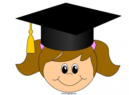 Purple Graduation Girl Clipart