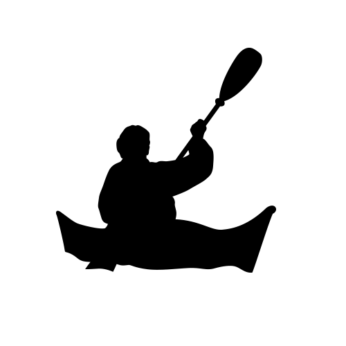 WATER SPORTS DECORATIONS (Canoeing) Canoeing Silhouette...