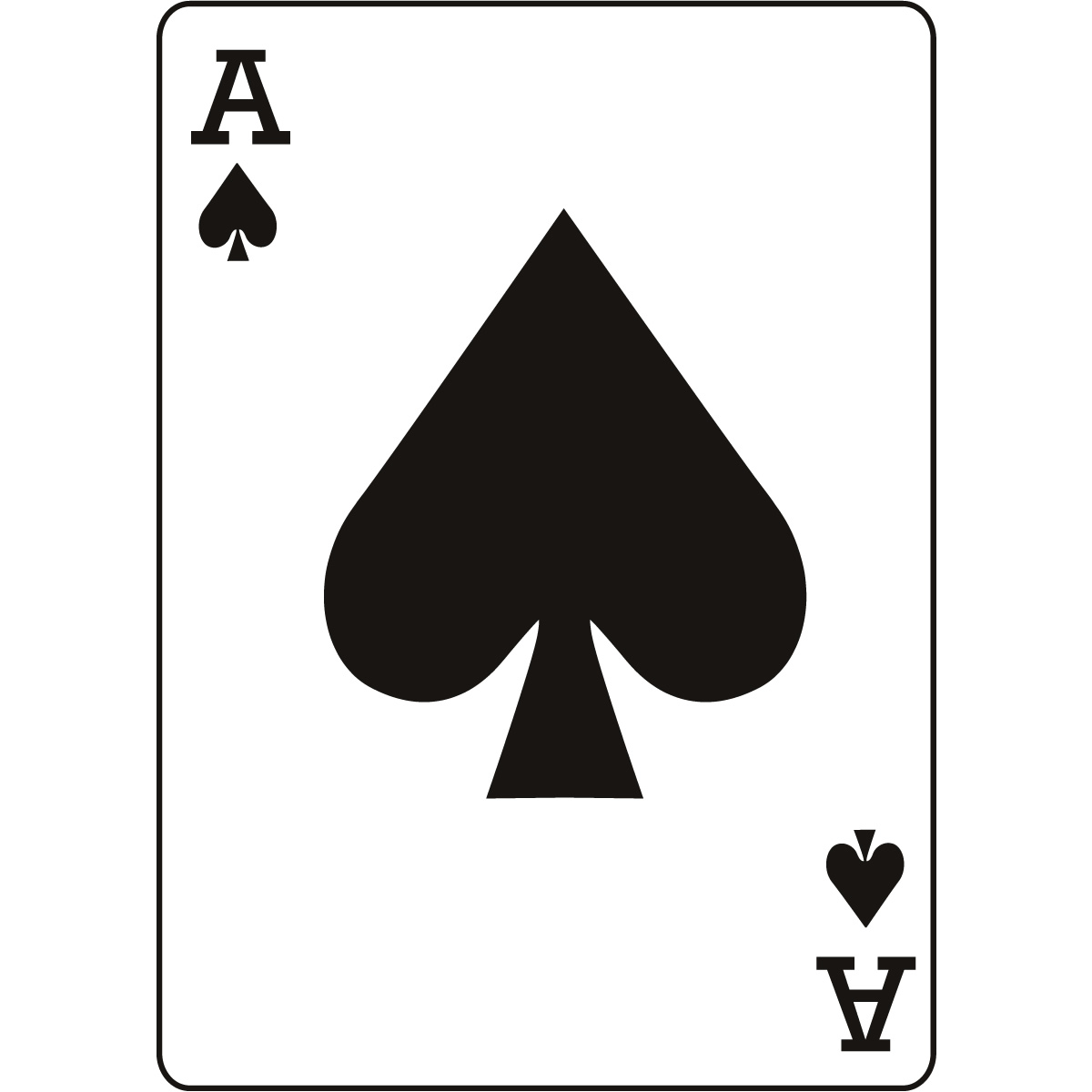 Ace of spades clipart - ClipartFox