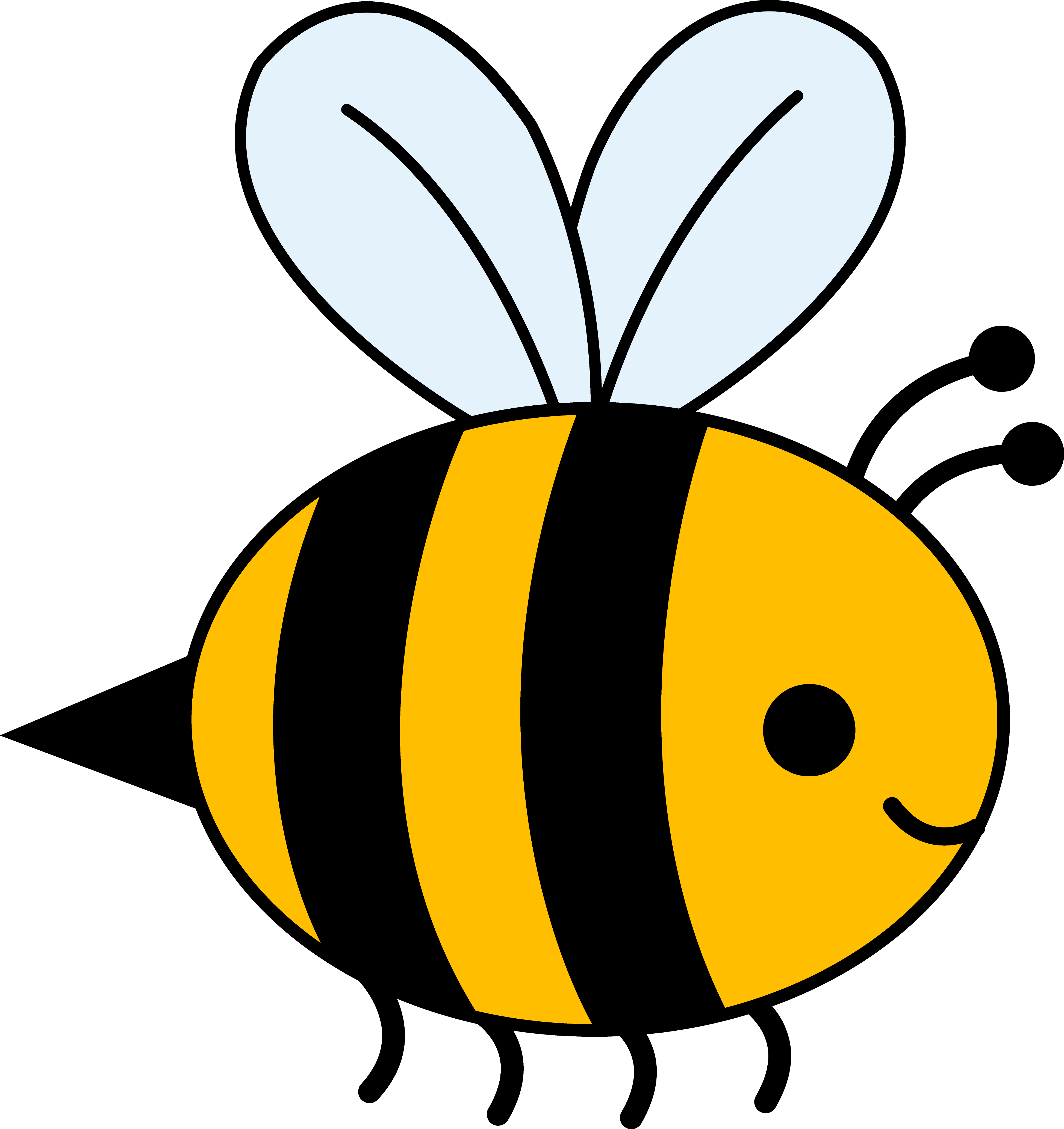 Honey bee vector clipart