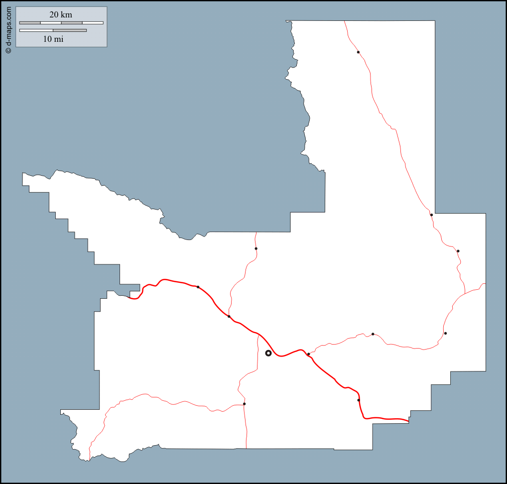 Missoula County: free map, free blank map, free outline map, free ...