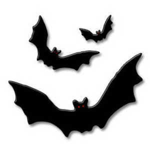 Free Clipart Picture of Three Bats - Polyvore