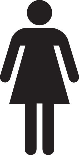 Woman clipart bathroom