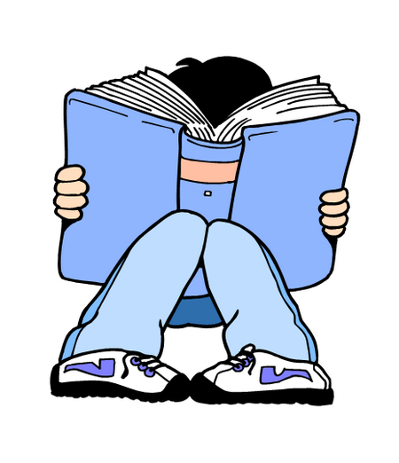 Child Reading Clip Art