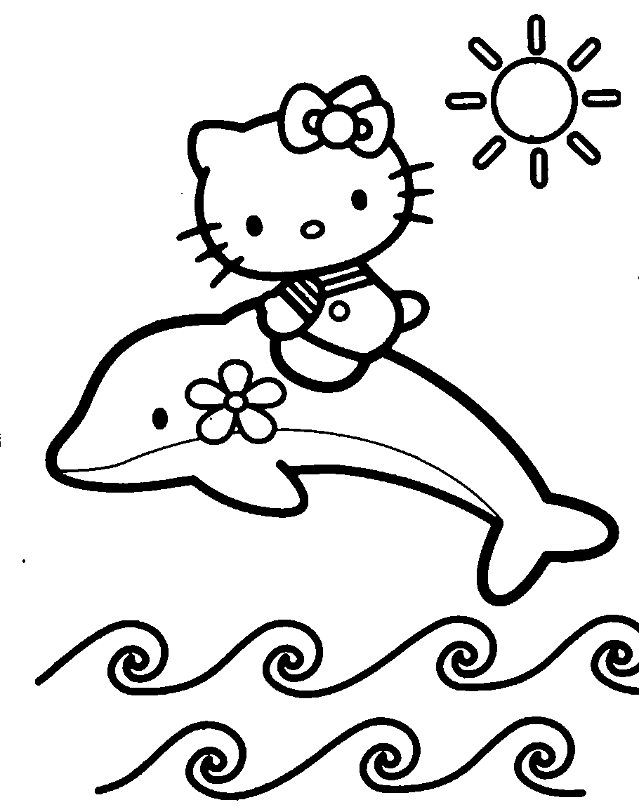 mewarnai hello kitty Colouring Pages (page 3)