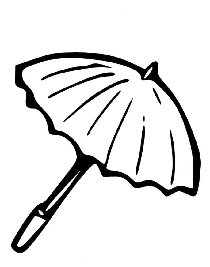 Free Beach Umbrella Coloring Page - Pipress.net