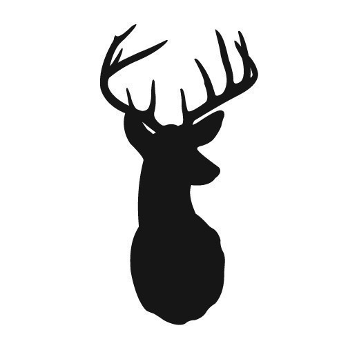 Deer with Antlers vinyl wall art decals graphic by TastySuite