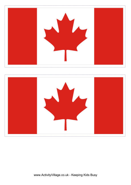 Canadian Flag Printables