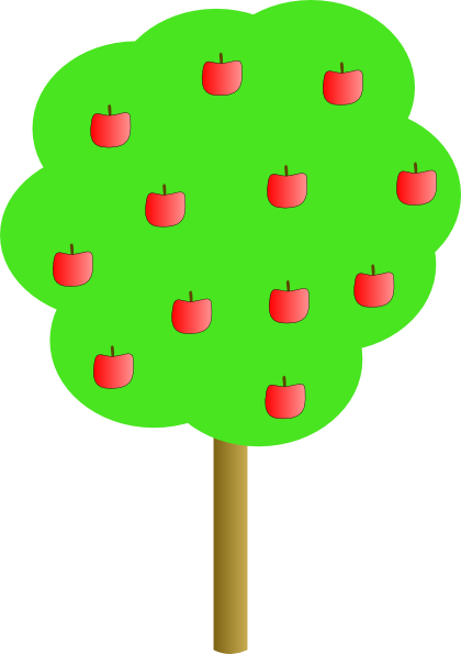 Apple Tree clip art Free Vector