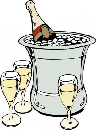 Champagne On Ice clip art Vector clip art - Free vector for free ...