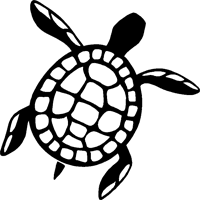 Clipart sea turtle silhouette
