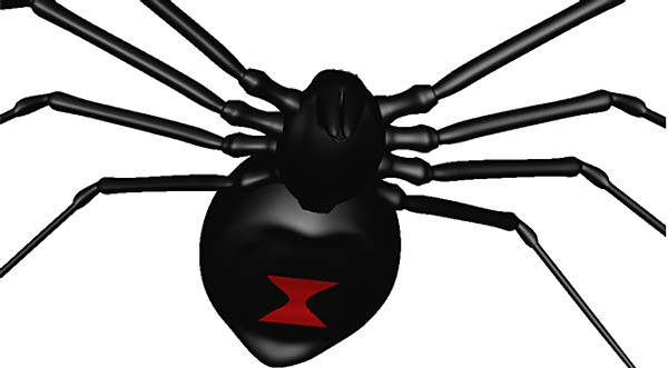 Searched 3d models for spider black