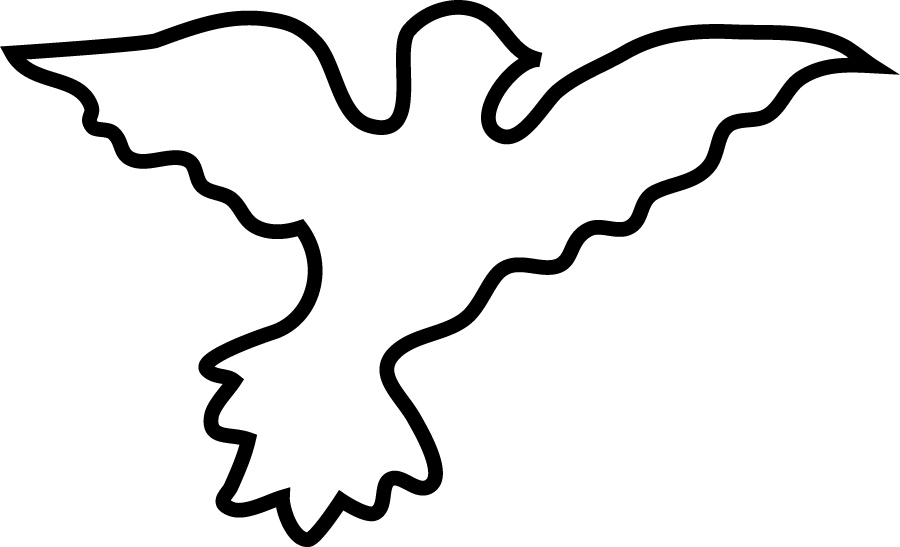 Best Photos of Simple Dove Outline - Flying Dove Clip Art, Dove ...