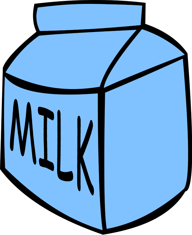 Clipart of milk carton