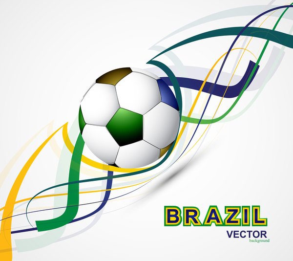 Beautiful brazil flag concept grunge card colorful soccer ...